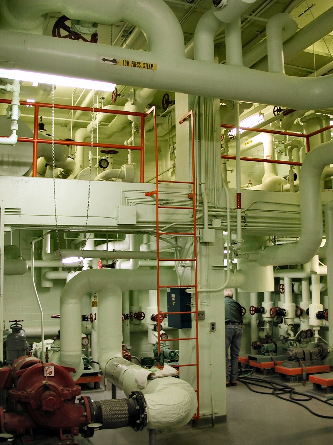 Industrial piping and HVAC mechanical room system