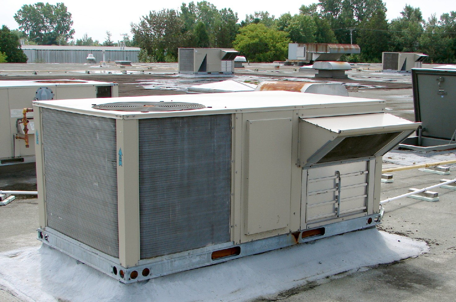 Rooftop packaged HVAC units